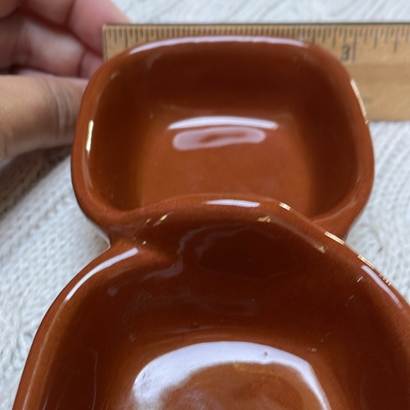 Pier 1 Imports small divided bowl condiment charcuterie Italy hand painted - Picture 12 of 12